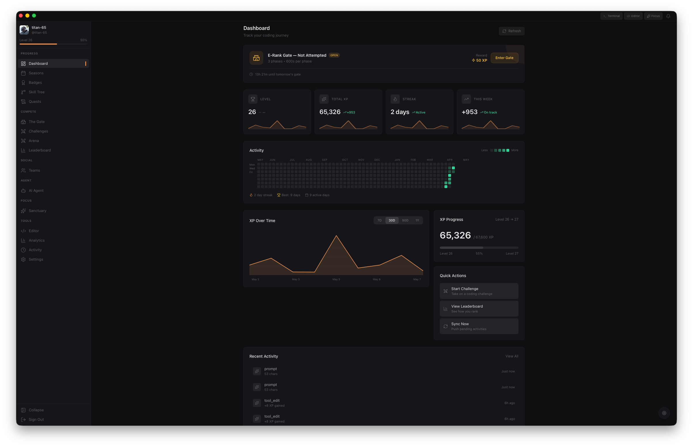 Solo Level Desktop App
